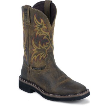 Justin Original Work Rugged Tan Cowhide Waterproof - WKL4689