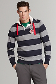 Striped Hooded Rugby