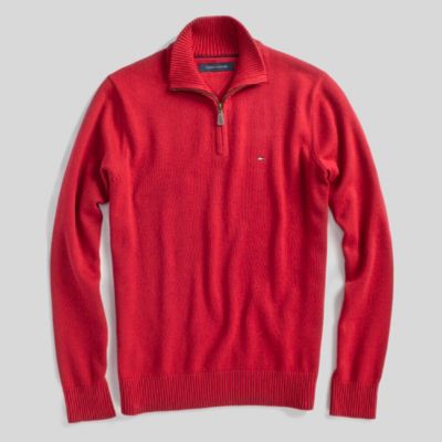 HALF ZIP SWEATER