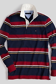 PIECED STRIPED RUGBY