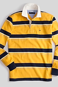 PIECED STRIPED RUGBY