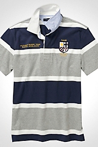 Short Sleeve Striped Rugby