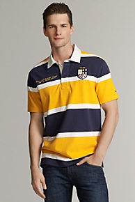 Short Sleeve Striped Rugby