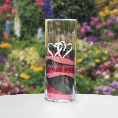 Linked Hearts Large Cylinder - Personalized