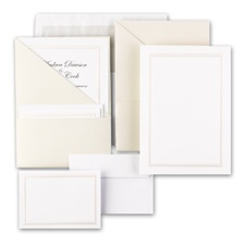 Posh Pockets DIY Wedding Invitation Kits (cream)