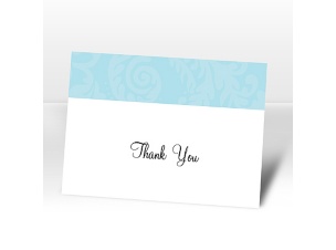 Picture This - Aqua - Thank You Card and Envelope