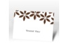 Floral Delight - Chocolate - Thank You Card and Envelope