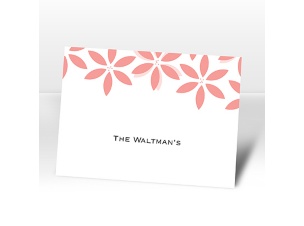 Floral Delight - Melon - Note Card and Envelope