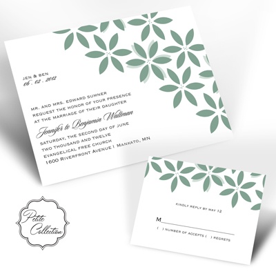 Floral Delight - Fern - Invitation