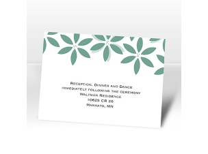 Floral Delight - Fern - Reception Card