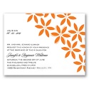 Floral Delight - Tangerine - Invitation