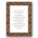 Clearly Refined - Chocolate - Invitation