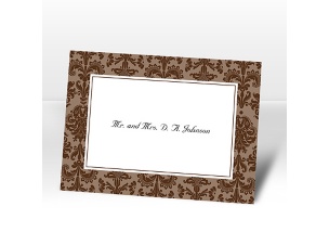 Clearly Refined - Chocolate - Note Card and Envelope