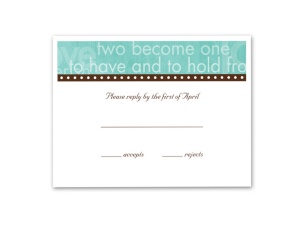 Day Dream - Kiwi - Respond Card and Envelope