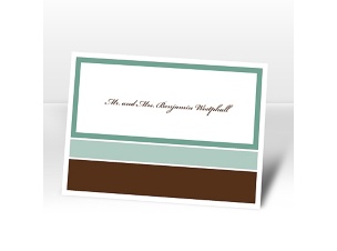 Positively Glowing - Turquoise - Note Card and Envelope