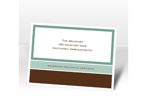 Positively Glowing - Turquoise - Reception Card