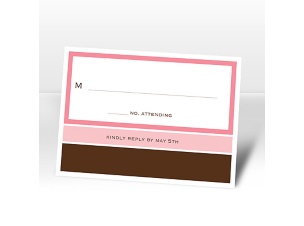 Positively Glowing - Petal - Respond Card and Envelope