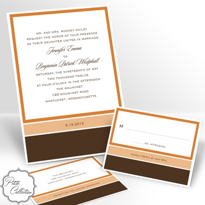 Positively Glowing - Tangerine - Invitation