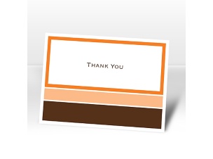 Positively Glowing - Tangerine - Thank You Card and Envelope
