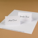 Classic White Printable Place Cards
