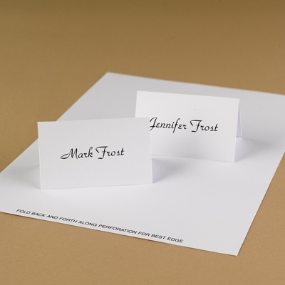 Classic White Place Cards