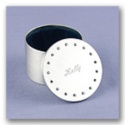 Silver Plated Round Jewelry Box