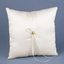Sparkling Flower Ring Bearer Pillow