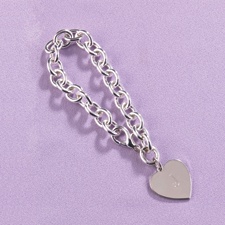 Flower Girl Heart Charm Bracelet