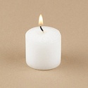 White Unscented Votive Candles