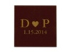 Initials and Heart - Chocolate - Favor Labels