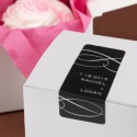 Flourish - Ebony - Favor Labels