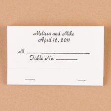White Place Card Matchbooks