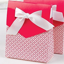 Sweet Ribbon Favor Boxes - Fuchsia