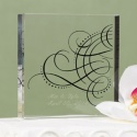 Black Flourish Cake Top
