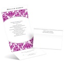 Damask Arch - Amethyst - Seal and Send Invitation