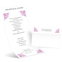 Vintage Corners - Amethyst - Seal and Send Invitation