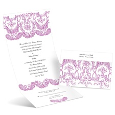 Baroque Beauty - Amethyst - Seal and Send Invitation