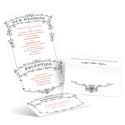 Wedding Playbill - Ebony - Seal and Send Invitation