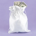 White Dollar Dance Bag