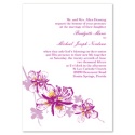 Orchids - Amethyst - Invitation