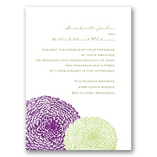 Pair of Mums - Grapevine/Pear - Invitation