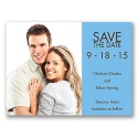 Side by Side - Cornflower - Photo Save the Date