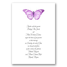 Butterfly in Grapevine - Invitation