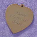 Gold Heart Charm - Personalized