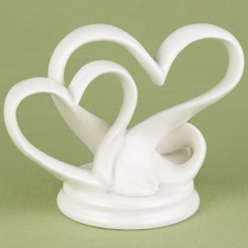 Two Hearts Cake Top