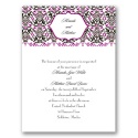 Filigree Whimsy - Amethyst - Invitation
