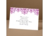 Chandelier Chic - Amethyst - Reception Card