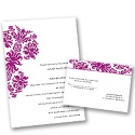 Dramatic Accent - Amethyst - Invitation with Free Respond Card