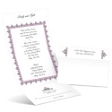 Damask Frame - Amethyst - Seal and Send Invitation