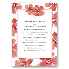 Soft and Sweet - Barn Red - Invitation
